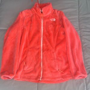Hot Pink Fuzzy North Face